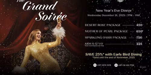 THE GRAND SOIREE NEW YEAR'S EVE OPEN SESAME