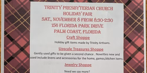 Trinity Presbyterian Church Annual Holiday Fair