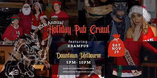 10th Holiday Pub Crawl Downtown Melbourne
