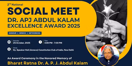 2nd National Social Meet & Dr. APJ Abdul Kalam Excellence Award 2025