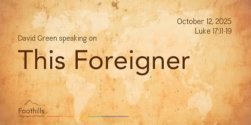 David Green speaking on "This Foreigner"