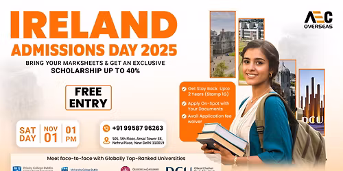 Ireland Admissions Day - Delhi