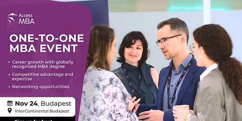 Access MBA Budapest \u2013 Meet World-Leading Business Schools in One Day