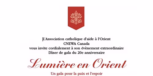 Lumi\u00e8re en Orient : un gala pour la paix et l\u2019espoir