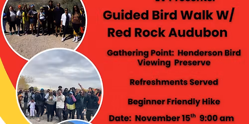 Guided Bird Walk W\/ Red Rock Audubon