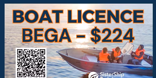 18TH OCTOBER Boat Licence - Jet Ski Licence BEGA - IN PERSON OR ONLINE