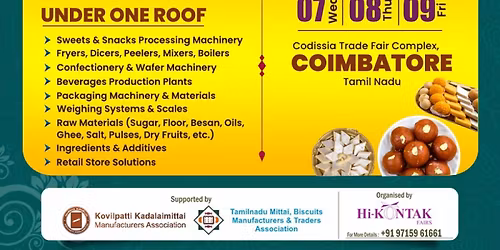 South India Sweets and Snacks Tech Fair 2026