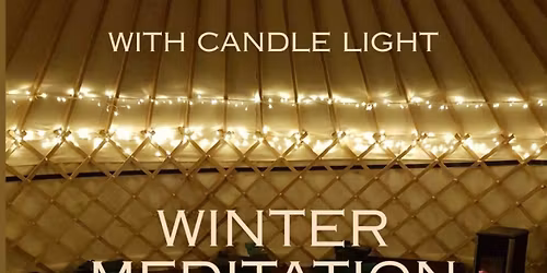 Winter Meditation Circle in Candlelight