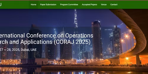 3rd International Conference on Operations Research and Applications (CORAJ 2025)