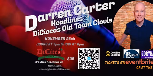 Darren Carter The Party Starter Comedy Show DiCicco's Old Town Clovis