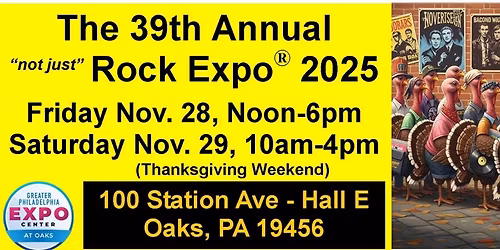 The 39th Annual THANKSGIVING NOT JUST Rock Expo\u00ae - Record Show 2025 (CDs, Records & More!)