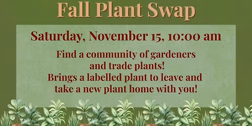 Fall Plant Swap