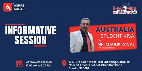 Informative Session on Australia Student Visa in Surat