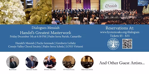 Dialogues Concert Series Presents \u2013 Handel\u2019s Messiah