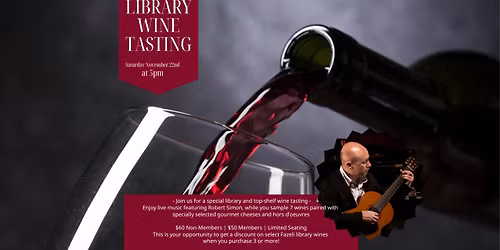 Library Wine Tasting Event at Fazeli Cellars