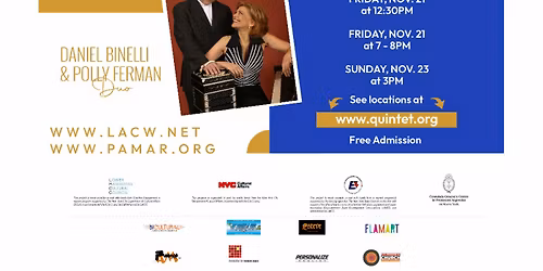 Quintet of the Americas Presents Concerts for Latin American Cultural Week NYC \u2013 November 17 to 23