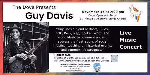 Live Music Concert - Guy Davis