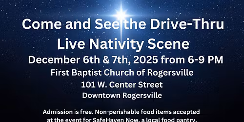 Drive-Thru Live Nativity Scene