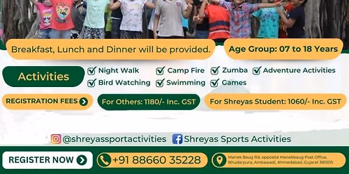 Shreyas foundation over night camp