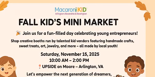 Fall Kid's Mini Market