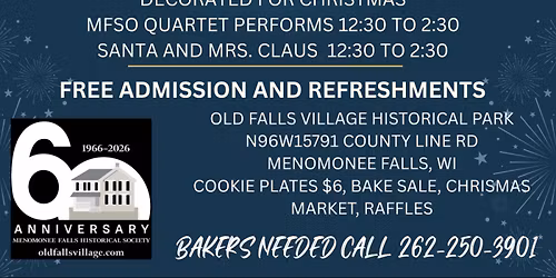 Menomonee Falls Historical Society's Silver Tea Cookie and Bake Sale