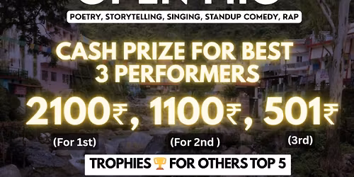 Open Mic in Dehradun - Poetry, Storytelling, Singing, Standup - Events in Dehradun 