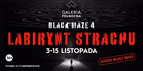 BLACK MAZE 4 w Galerii P\u00f3\u0142nocnej \u2013 mroczny labirynt pe\u0142en grozy