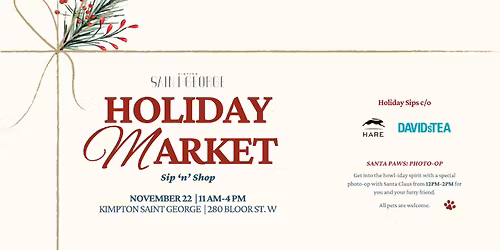 Holiday Market Sip \u2018n\u2019 Shop at the Kimpton Saint George