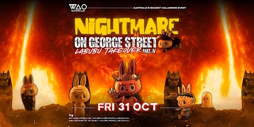 FRI 31 OCT - HALLOWEEN @ WAO SUPERCLUB