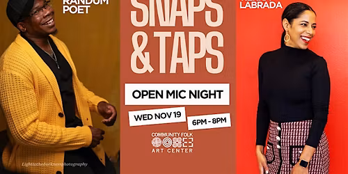 Snaps & Taps Open Mic Night