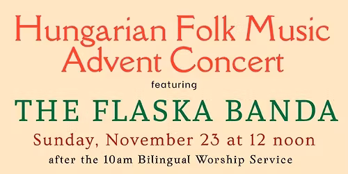 Hungarian Folk Music Concert and Dance Workshop