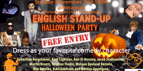 English Stand-up comedy Halloween Night
