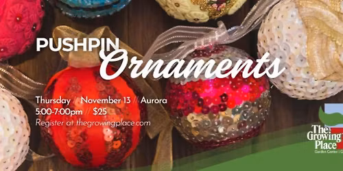 Push Pin Ornaments Workshop
