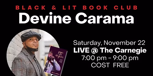 Black and Lit Book Club Live featuring Devine Carama