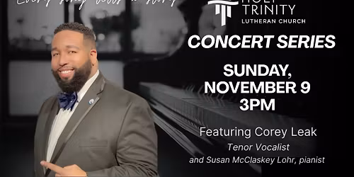 Fall Concert Series: Corey Leak, tenor