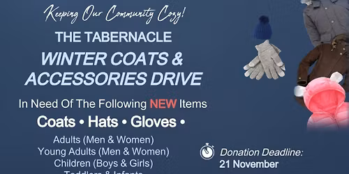 The Tabernacle Winter Coats & Accessories Drive