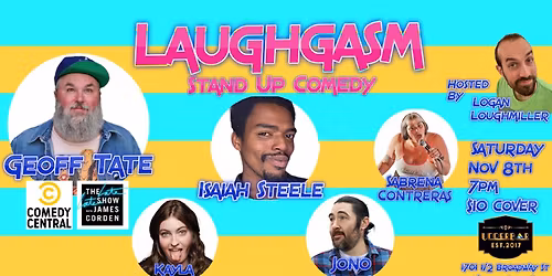 Laughgasm Stand Up Comedy with Geoff Tate! (Late Late Show! Comedy Central!)