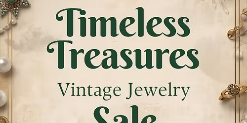 Vintage Jewelry Sale for Charity