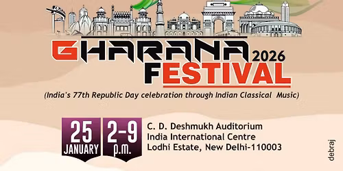 Gharana Festival 2026 by Swaranjali Delhi