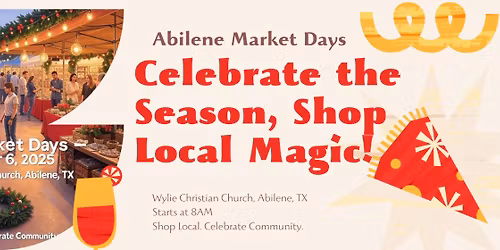 Abilene Market Days \u2013 December 2025