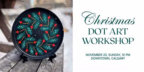 Christmas Plate: Dot Art Workshop