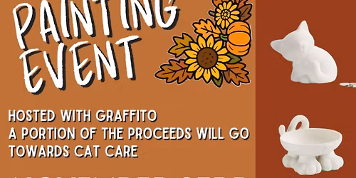 Pottery Painting Event hosted with Graffito