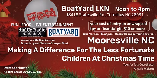 Annual TOYS FOR TOTS Benefit