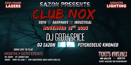Goth Club Nox Santa Rosa