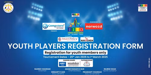 JCCL 6.0 Player Registration - Youth