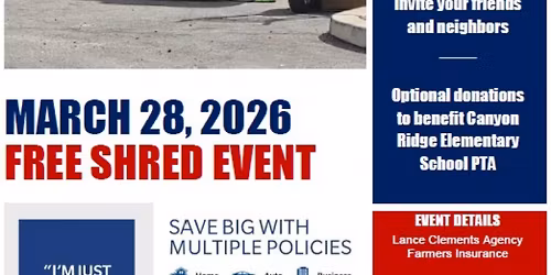 2026 Spring Cleaning Shred Event hosted by the Lance Clements Agency