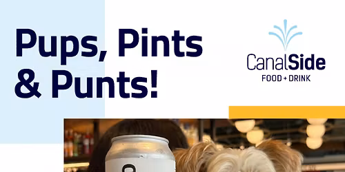 Pups, Pints & Punts at CanalSide Food + Drink at CambridgeSide