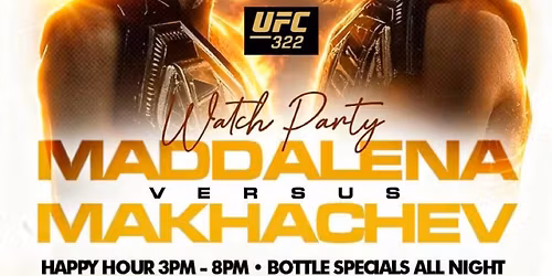 Maddalena vs Makhachev Watch Party at Connect Astoria
