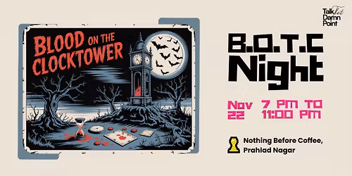 Blood on the Clocktower | Social Deduction Game Night | Beginner-friendly | Ahmedabad