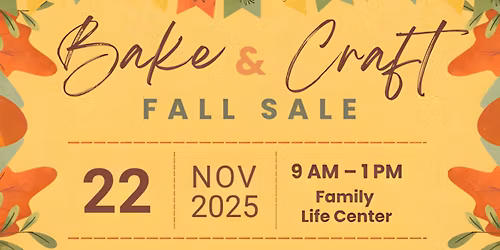 Durham Memorial Craft &Bake Sale
